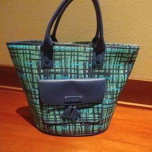 Vera Bradley large leather bag